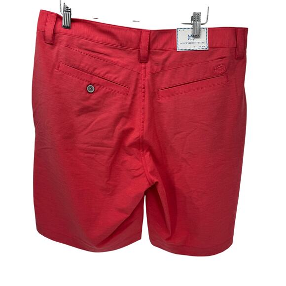 Southern Tide Shorts Mens 34 (35x9 ACTUAL) Pink Coastal UPF+ Quick Dry NEW - Picture 3 of 8